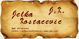 Jelka Kostačević vizit kartica